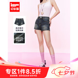 IEF/爱依服裤子2026夏季新款美式时尚小众设计辣妹百搭牛仔短裤 牛仔深蓝 M