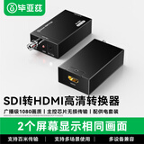 毕亚兹 SDI转HDMI高清转换器 HD/3G-sdi广播级 音视频同步 1080P监控摄影机电视台专用 HQ12
