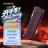 七彩虹（Colorful）8GB DDR4 2666 台式机内存条 战斧系列·钛金灰 C19
