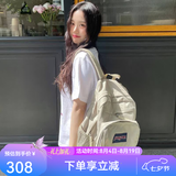 JANSPORT杰斯伯青漾双肩包男通勤电脑包书包女学生背包短途旅行包 4NVC 00Y 米白色-双侧袋+隔层