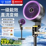 钻石牌直流变频空气循环扇AI语音遥控电风扇家用蓝牙智能定时风扇铜线电机落地扇一级能效FX-EC8X6DQRV