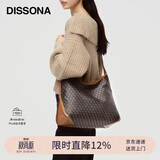 DISSONA【董洁同款】迪桑娜幸运锦囊女包hobo包单肩腋下包礼物 棕色-大号