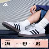 adidas「T头鞋」VL COURT CLASSIC板鞋德训鞋男女阿迪达斯轻运动 浅灰/黑色/金属银   42