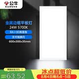 公牛厨房灯LED 300*600长方形超薄金属平板灯面板灯卫生间 24W