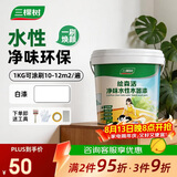 三棵树漆（SKSHU）水性木器漆净味家具翻新木漆修复改色高遮盖力水性漆 白色1kg