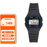 卡西欧（CASIO）手表男复古小方块运动防水学生男女f91w系列手表F-91W-1D