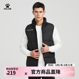 卡尔美（KELME）秋冬运动棉衣男足球训练棉马甲休闲保暖防寒背心棉服棉袄 黑色 L