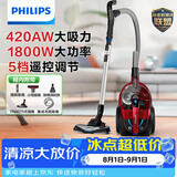 飞利浦（PHILIPS）卧式吸尘器家用清洁机强劲大功率大吸力吸灰吸尘吸螨虫除螨宠物家庭适用FC9735/81