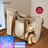 viney【王子璇同款】牛皮斜挎包包女包大容量托特七夕情人节礼物送女友