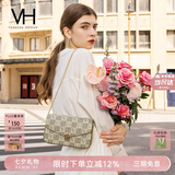 VANESSA HOGAN VH女包山茶花信封包轻奢老花链条小包单肩斜挎包七夕礼物送女友