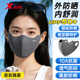 特步（XTEP）防晒口罩面罩男女士夏季防紫外线冰丝薄款遮阳口罩跑步骑车透气
