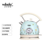 vdada日本 电水壶热水壶复古304不锈钢1.8L暖水壶烧水壶开水壶智能断电 1.8L （雏菊）限量款