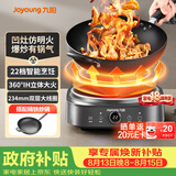 九阳（Joyoung）电磁炉凹面电磁炉电磁灶电陶炉家用2200W大功率猛火多功能电池炉深凹弧面凹灶N2202【赠专用铁锅】