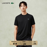 LACOSTE法国鳄鱼男装春夏新款弹力速干运动休闲正肩T恤|TH8920 031/黑色 M 4