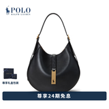 Polo Ralph Lauren 拉夫劳伦 Polo ID 女配 经典款小号皮革单肩包 001-黑色 ONE