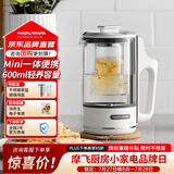 摩飞电器（Morphyrichards）养生壶便携煮茶器烧水壶养生杯小型办公室家用多功能煮茶壶一体热水壶0.6L MR6086 白