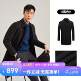 雅戈尔（YOUNGOR）【可脱卸鹅绒内胆风衣】秋冬行政外套 黑色（新） L(175/96A)