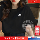 耐克（NIKE）女装男装短袖 26夏季新款运动服透气休闲服宽松上衣女T恤休闲短袖 AR4999-013/经典黑色 /建议拍小一码 M (170/88A)