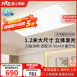 雷士（NVC）吸顶灯具客厅灯大灯智能高端大气LED照明1.2m大尺寸光鸿包安装