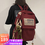 爱情海双肩包书包女大容量小学生初中高中背包大学生轻便电脑包旅行包