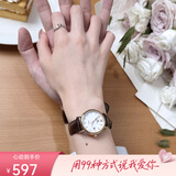 天王（TIAN WANG）手表女士石英表休闲百搭皮带情侣对表防水品牌腕表七夕情人节礼物 【女表】玫色棕带3874