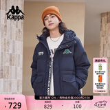 卡帕（Kappa）复古运动羽绒服情侣男女冬连帽550蓬防寒保暖棒球服 K0EZ2YY01D