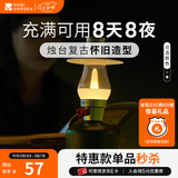 牧高笛（MOBIGARDEN） 复古营灯 户外露营LED照明灯便携营地灯可充电帐篷灯露营灯星辉 橄榄绿
