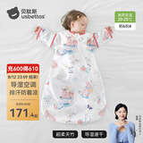 贝肽斯婴儿睡袋夏季空调房宝宝睡袋新生儿童一体防踢被幼儿防惊跳纱布被 【夏天】（前6后4 20-25℃）赤兔 S码 建议身高55-70cm年龄0-9个月