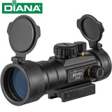 DIANA戴安娜1X40红点十字瞄 2倍高抗大视野内红点手调3X44瞄准器寻鸟镜 DIANA 2×40 红绿点