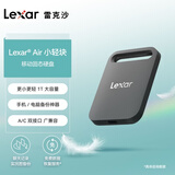 雷克沙（Lexar）Air小轻块512G Type-c USB3.2移动固态硬盘（PSSD）SL260传输速度400MB/s手机直连轻松扩容 小黑巧