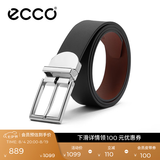 爱步（ECCO）男士皮带 金属针扣腰带男 皮带 9105892 黑色/深棕色910589291157 100cm
