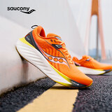 Saucony【彭于晏同款】索康尼胜利22专业强缓震跑鞋男厚底跑步鞋运动鞋男 桔深灰215 42