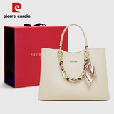 皮尔卡丹（pierre cardin）女包手提单肩斜挎包通勤出行妈妈包送女友妈妈好礼 米色