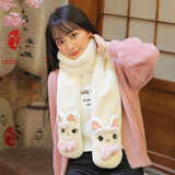 677888围巾女冬季手套两件套可爱学生围脖生日礼物冬款送女朋友保暖套装