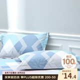 艾薇 A类全棉枕套 学生宿舍枕头套单人枕芯套 一个装 巴德尔 48*74cm