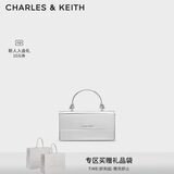 CHARLES&KEITH质感拎手提链条斜挎单肩小方包包女包生日礼物CK6-10840559-A