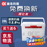 SIMAGO喜曼多钓箱超轻便携28升竞技平盖轻量化多功能可坐白色竞技高配款