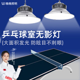 晚晚乒乓球室无影灯平板灯球馆专用吊灯室内防眩目led灯台球桌无影灯 200W【挂钩款】升级pc防眩板