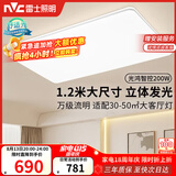 雷士（NVC）吸顶灯具客厅灯大灯智能高端大气LED照明1.2m大尺寸光鸿包安装