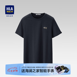 海澜之家（HLA）短袖T恤男冰爽棉撞色圆领凉感短袖男 藏青LC 【冰爽棉】 L 175/92A 推荐69-75kg