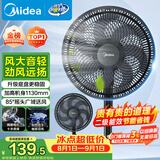 美的（Midea）【超级单品】七叶轻音立式电风扇家用柔风落地扇台式桌面小型风扇大风量节能摇头宿舍电扇 SAF30AB