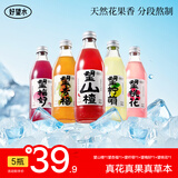 好望水望山楂汁望柠檬望梅好望杏福气泡水果汁火锅饮料露营摆台结婚饮料 5瓶装（山楂杏福柠萌梅好桃花）