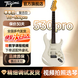 Tagima电吉他塔吉玛TG510 530 635单摇单单双男女初学者入门电吉他套装 39英寸复古白丨TG530PRO