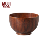 MUJI木制 汤碗 餐具 饭碗 家用 面碗 原色 10.5cm /小