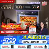 凯度（CASDON）【杨幂代言】双热风嵌入式微蒸烤 SR52BW1-GRPro 微蒸烤炸炖炒7合1 WIFI智控 微蒸烤一体机 蒸烤箱