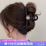 向晚发夹发卡山茶花抓夹女发夹女后脑勺中号气质高级感头饰七夕礼物女