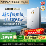 史密斯（A.O.SMITH）燃气热水器Q系列 16升一级能效无冷凝水管【小精钢QCE5】新品 恒温大水量 国家补贴 换热器8年包换