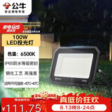 公牛（BULL）LED投光灯户外庭院工厂园林灯露营灯 IP65防水等级100W-6500K白光