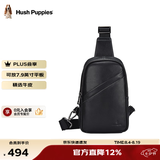 暇步士（Hush Puppies）男士胸包斜挎包新款真皮随身轻便运动背包时尚青年高档单肩包礼物 时尚款HA-1311741W-5723