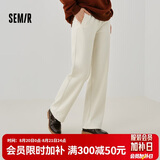 森马（Semir）休闲裤女春季松紧腰抽绳阔腿裤女生显瘦ins慵懒卫裤101125127009A